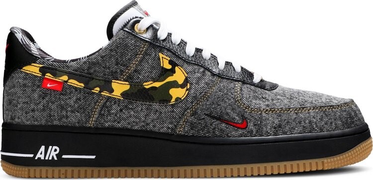 

Кроссовки Nike Air Force 1 Low 'Camo Denim Remix', черный