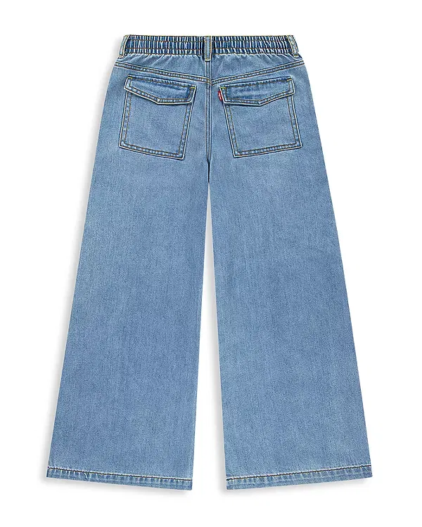 Детские джинсы для девочек свободного кроя 94 Wide Leg Baggy Jeans Levi's, Splash Zone — фото 2