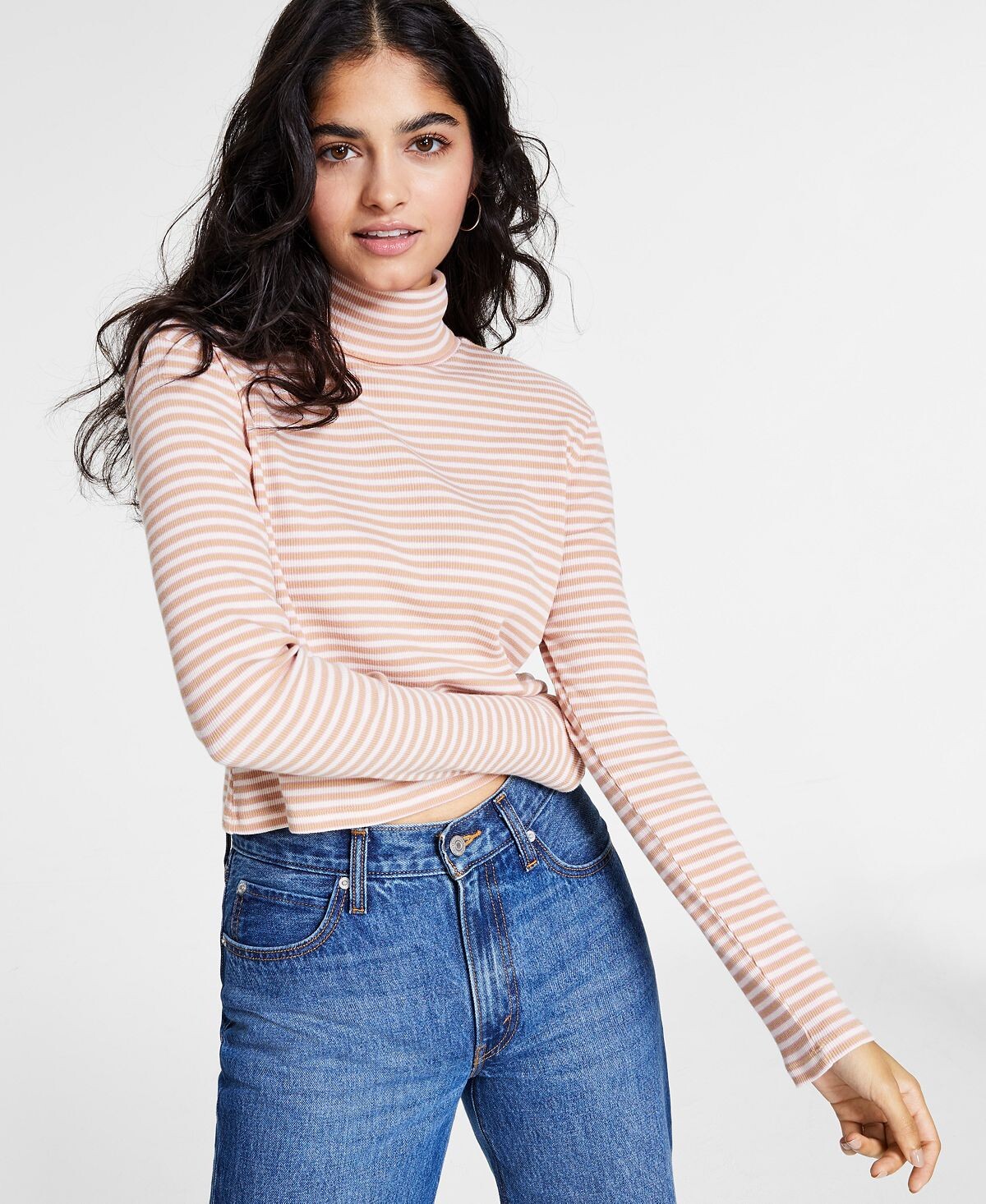 

Женская водолазка в рубчик с лунным принтом Levi's, мульти