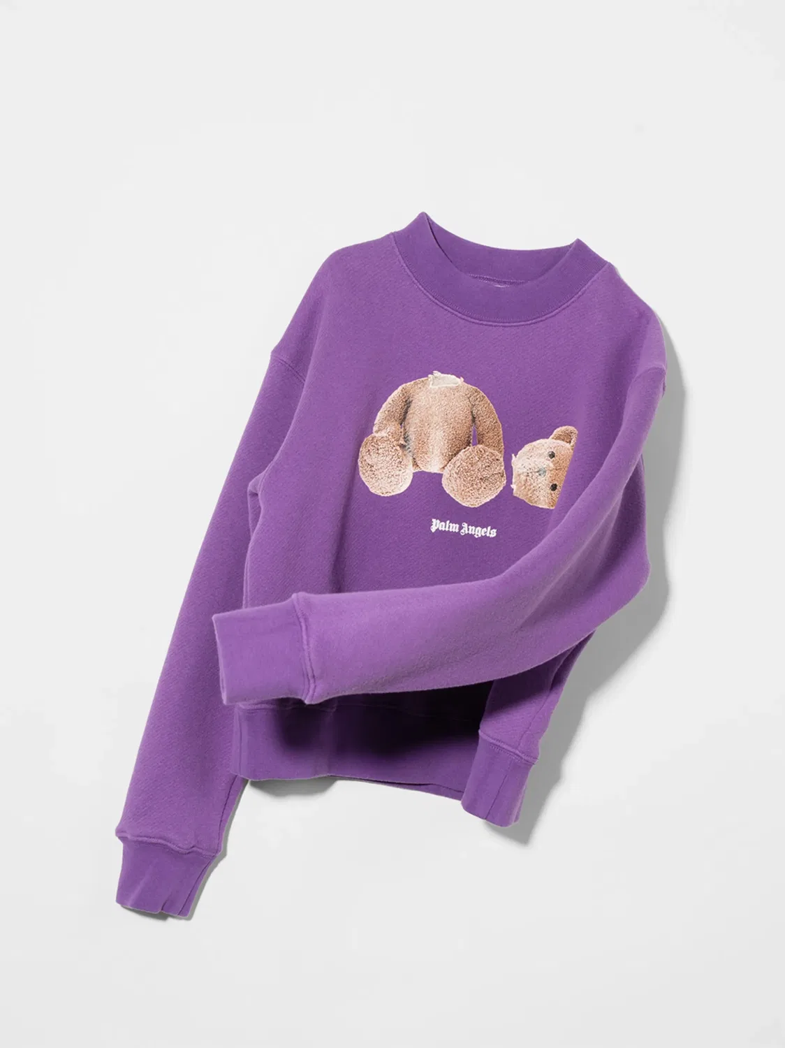 Толстовка Bear Palm Angels Kids, фиолетовый — фото 2