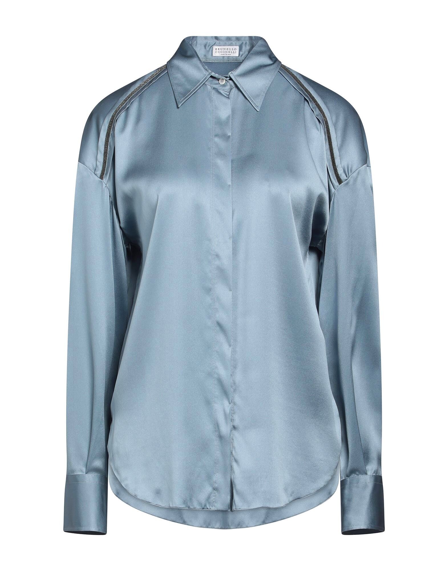 

Рубашка Brunello Cucinelli, пастельно-голубой