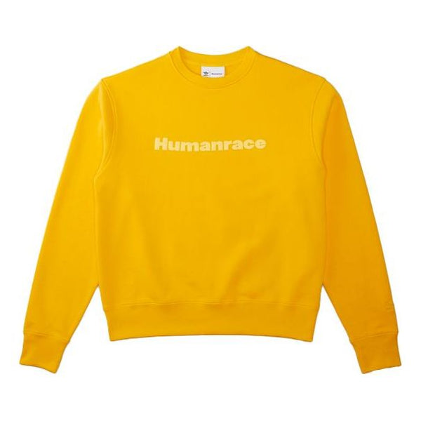 

Толстовка x pharrell humanrace logo sweatshirt 'yellow' Adidas, мультиколор