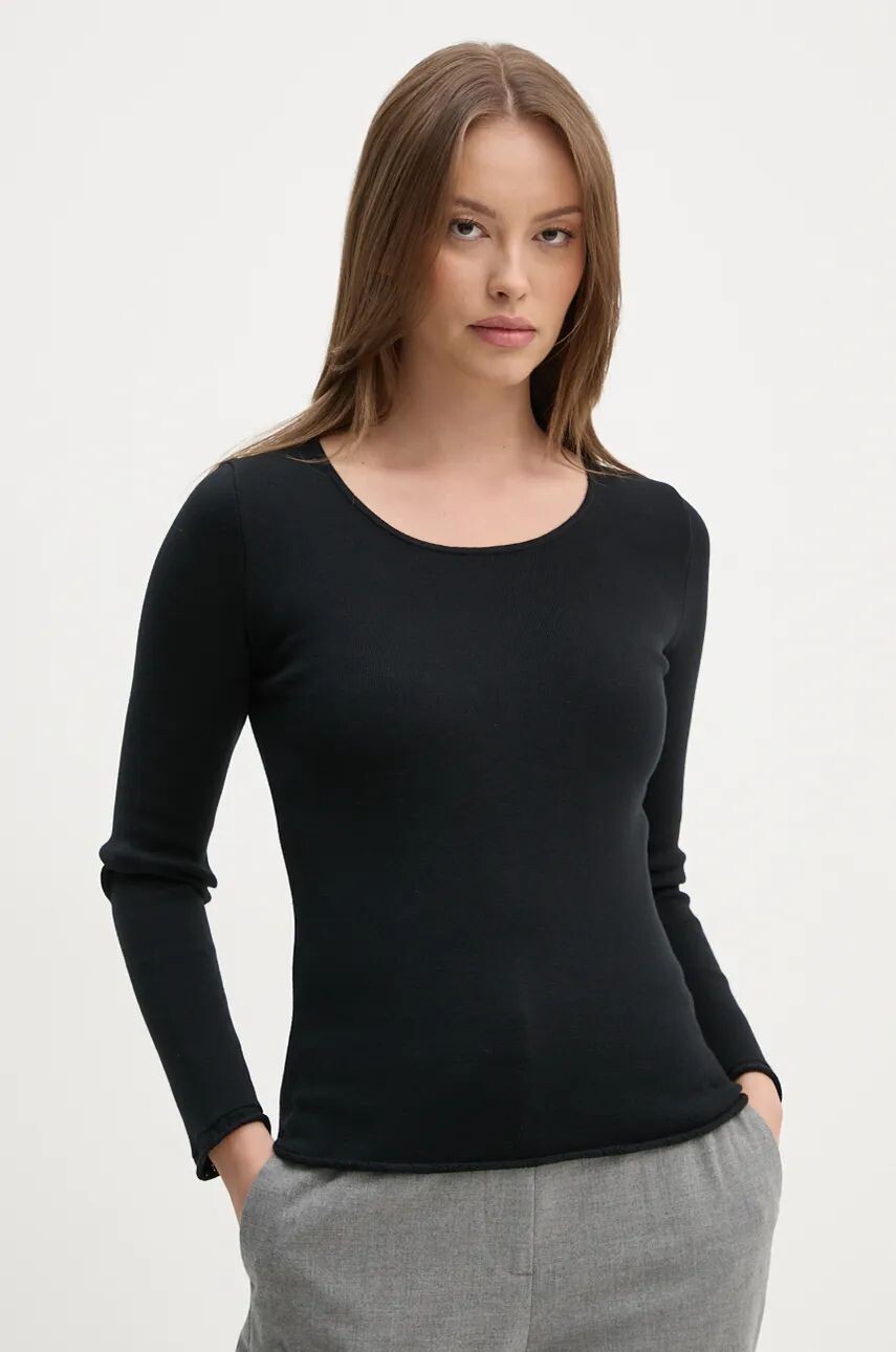 

Хлопковый свитер United Colors of Benetton, черный