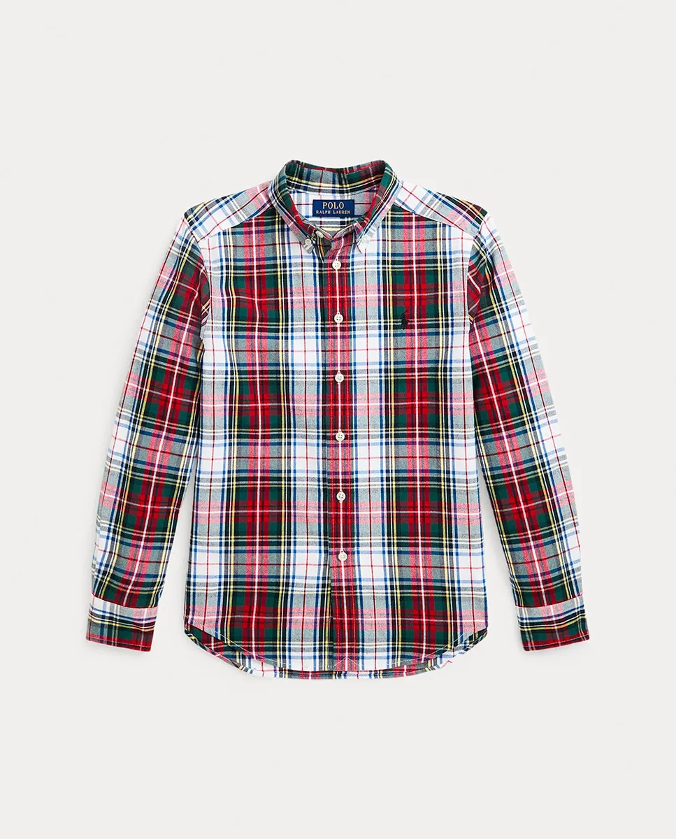 

Рубашка для мальчика в клетку из хлопка Polo Ralph Lauren, мультиколор