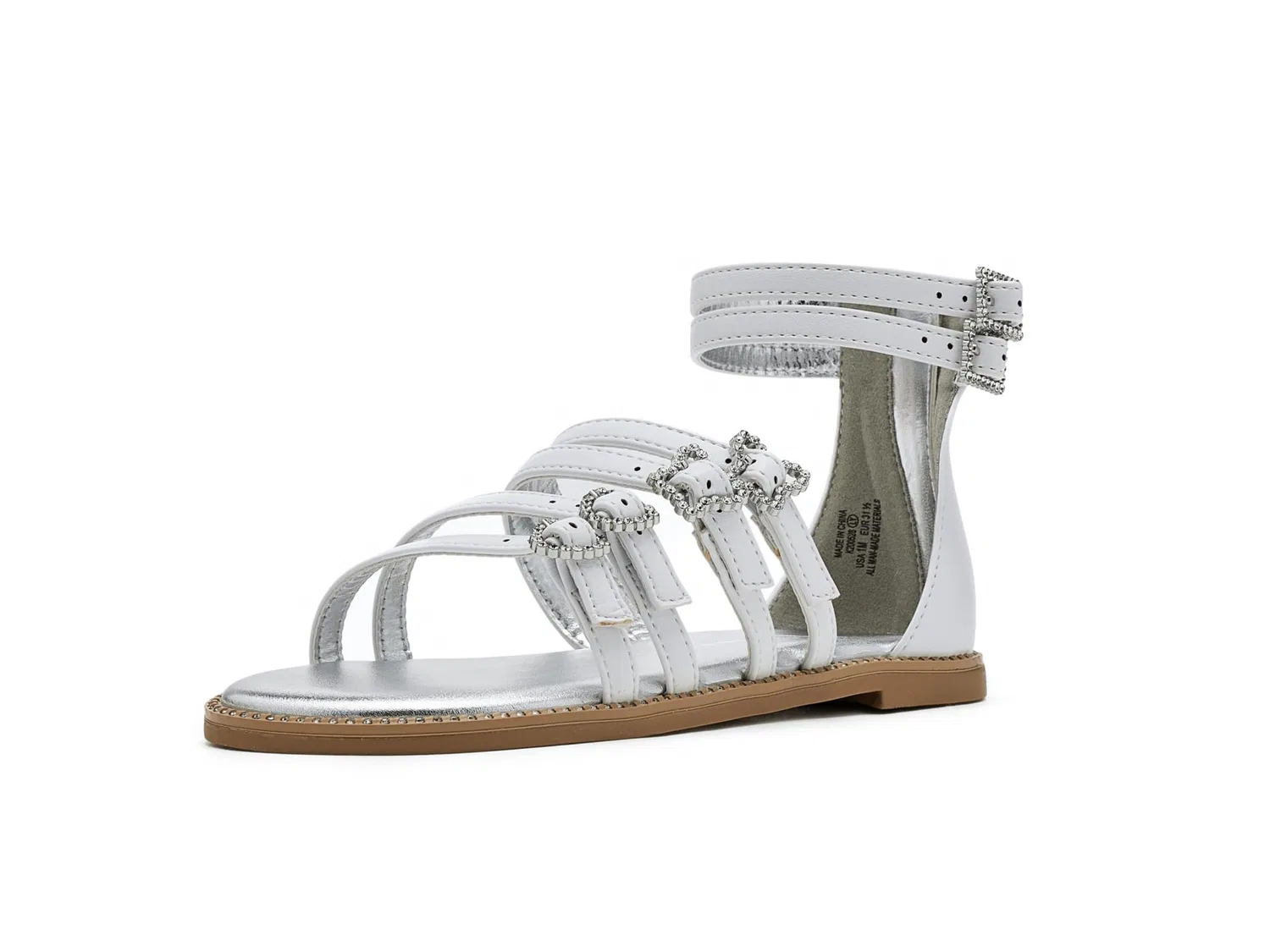 Сандалии Brie (для маленьких и больших детей) Nina Kids, White