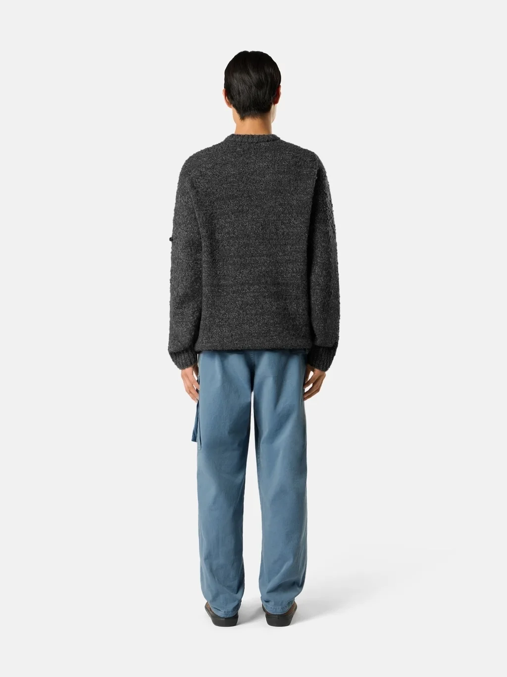 Мужские брюки-джоггеры Stone Island Loose-fit With Drawstring Cuffs, стальной синий — фото 3