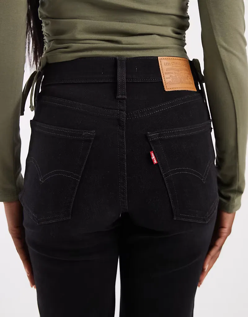 Джинсы Levi's 723 с высокой посадкой, прямые, черный — фото 4