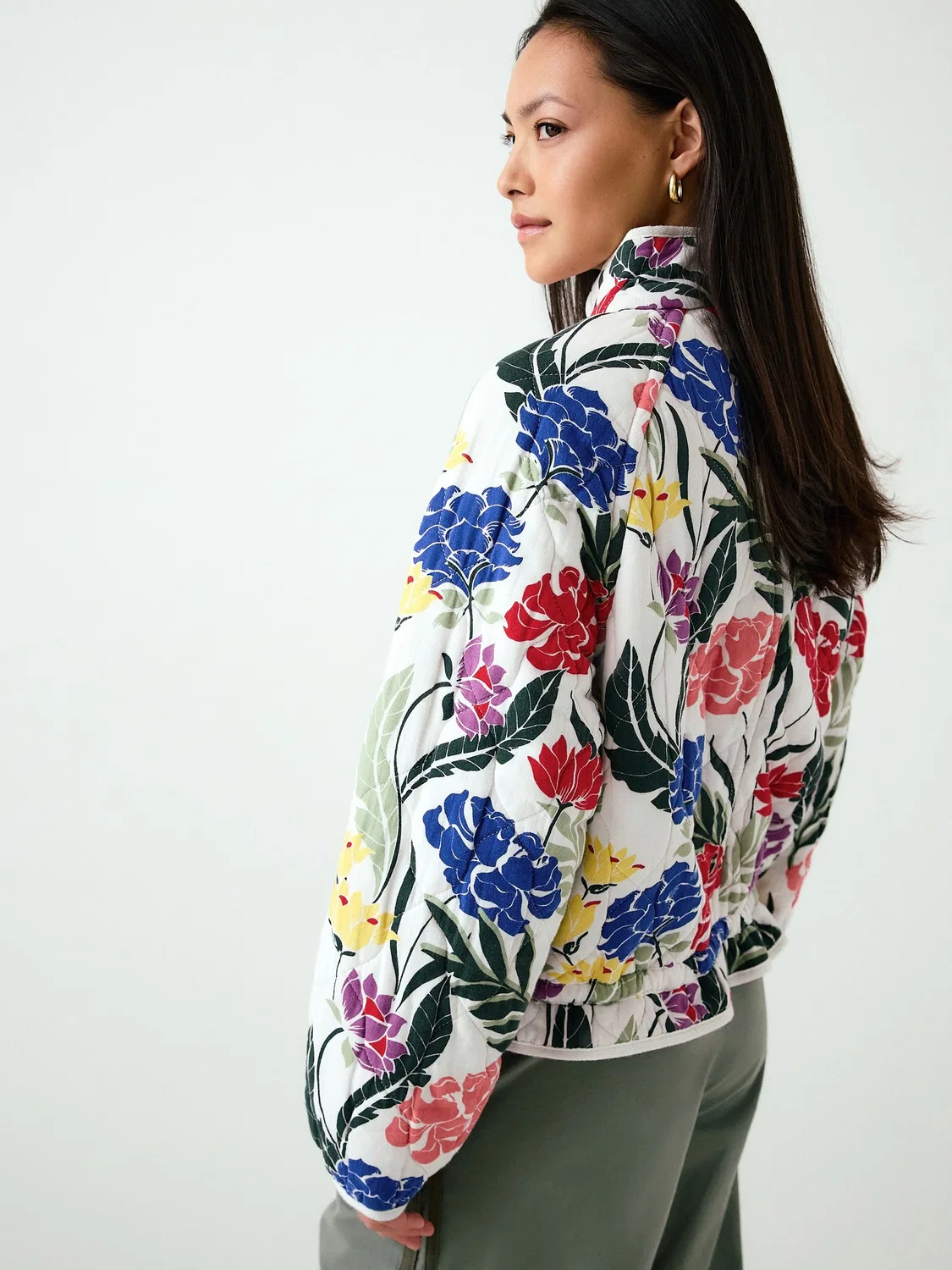 Куртка стеганая с цветочным принтом, Floral Print Next, Floral Print — фото 4