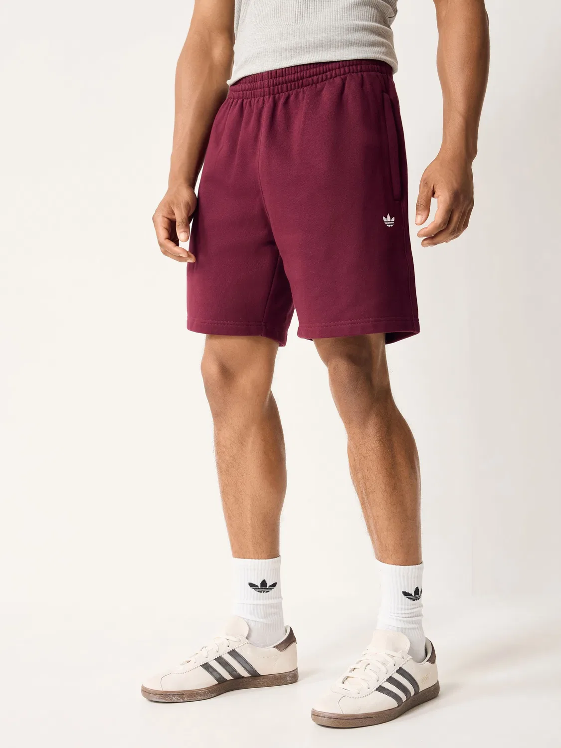 Шорты из флиса, adidas Originals, бордовый