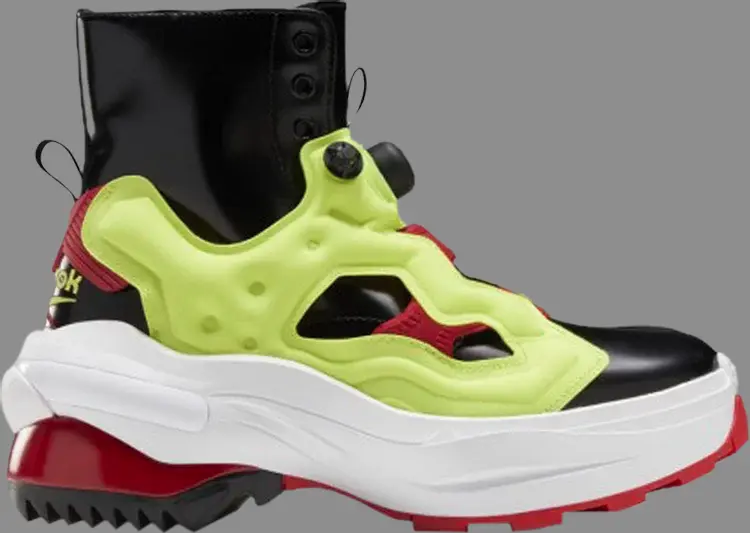 

Кроссовки maison margiela x instapump fury tabi 'black yellow red' Reebok, черный, Черный;зеленый, Кроссовки maison margiela x instapump fury tabi 'black yellow red' Reebok, черный