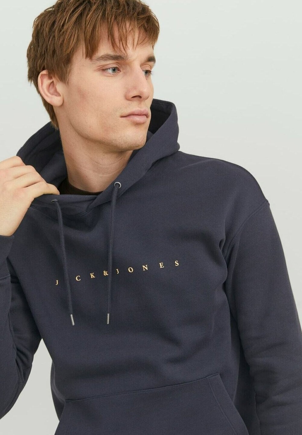 

Толстовка с капюшоном MIT ECORP Jack & Jones, темно-синий