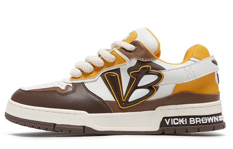 

VICKI BROWN Термоутепленные джинсовые противоскользящие скейтерские кеды унисекс желто-белые, цвет Yellow White