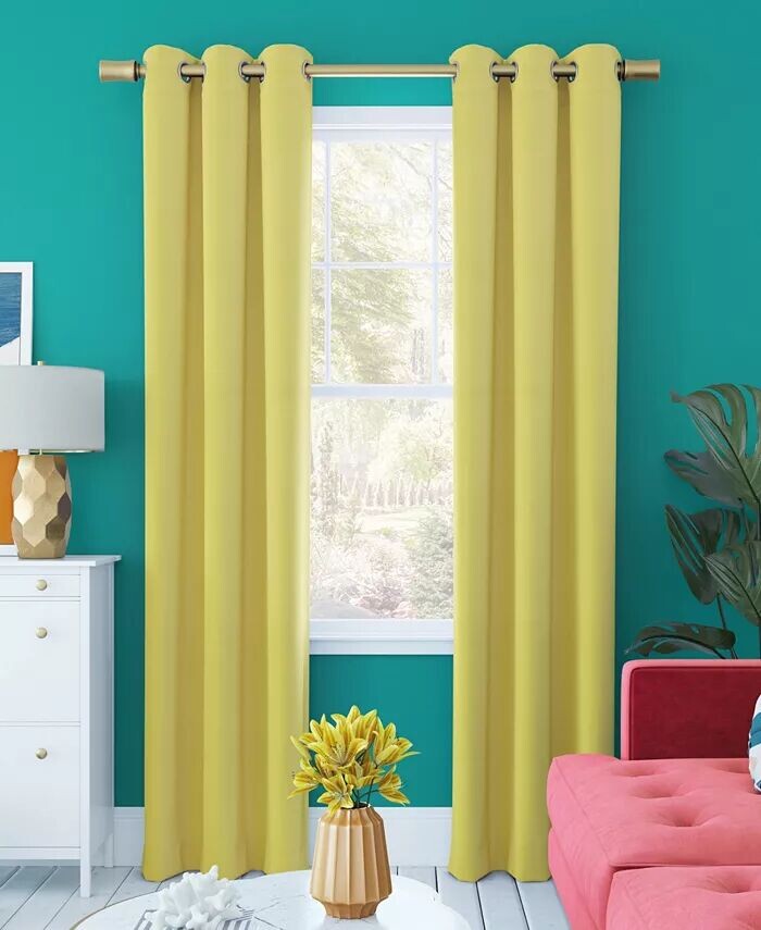 

Панель для штор Harper Bright Vibes 100% Blackout с люверсами Sun Zero, желтый