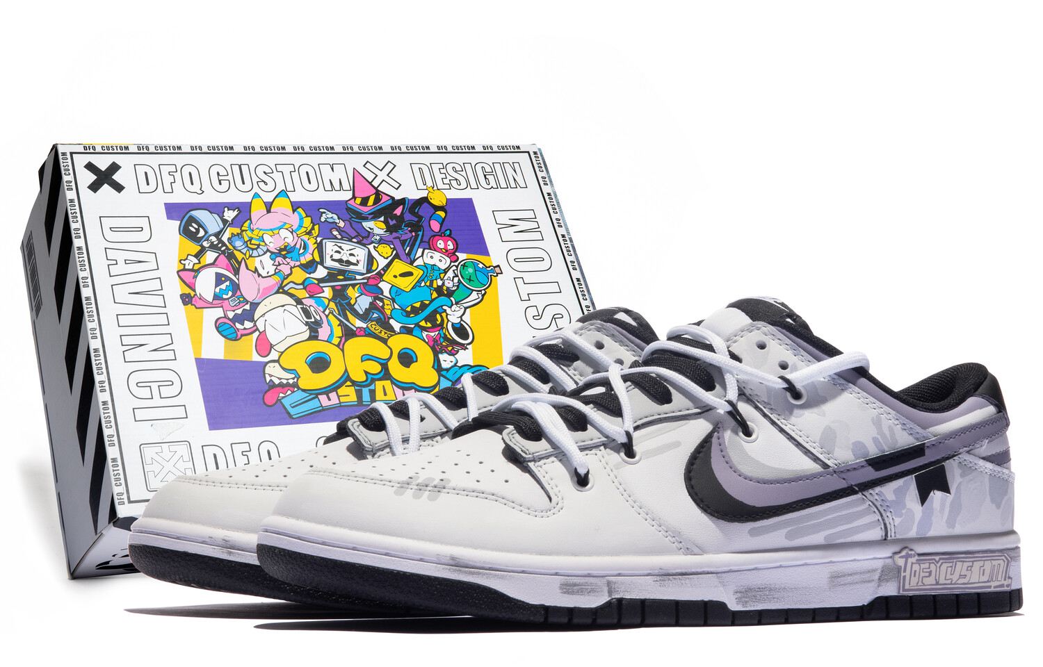 

Мужские кроссовки для скейтбординга Nike Dunk Low, белый