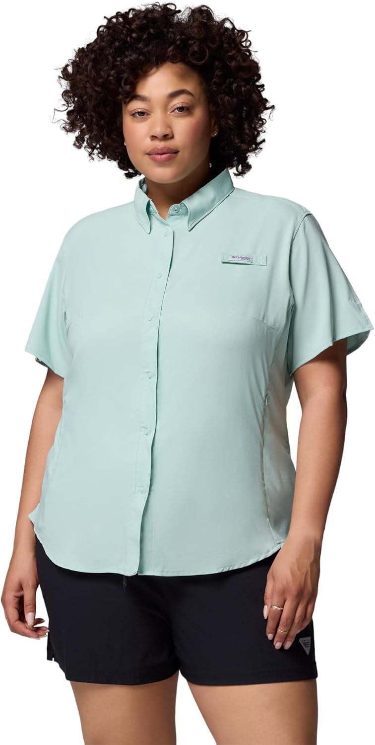

Columbia Women's PFG Tamiami II рубашка с коротким рукавом, Misty Jade
