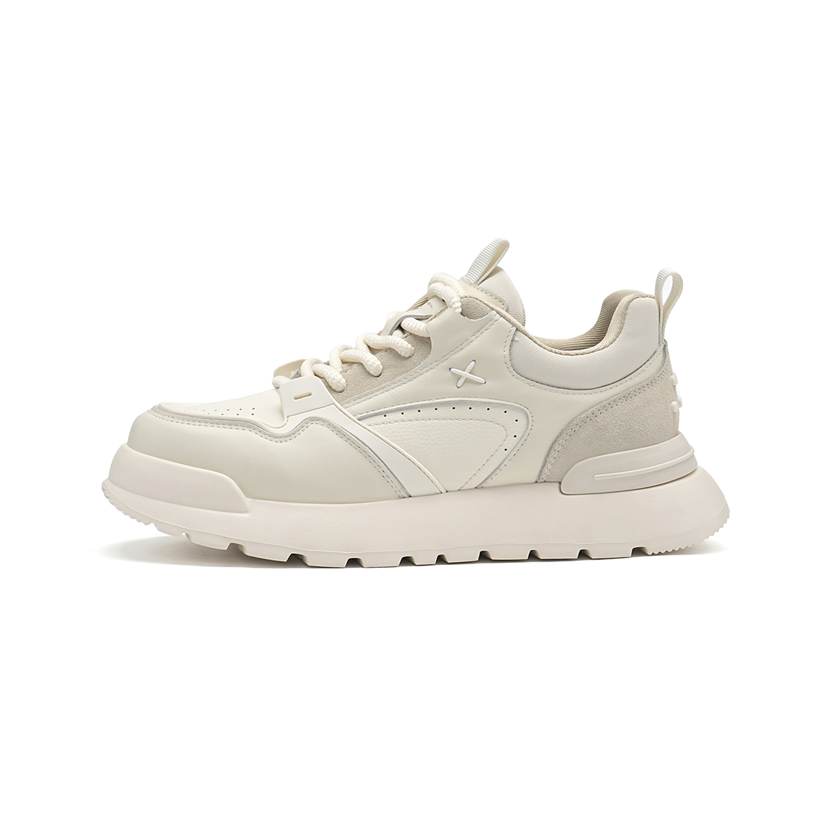 

TRUMPPIPE Кроссовки мужские Casual низкие Cow Split Leather Ecru