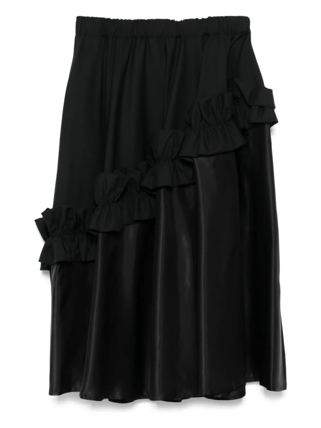 

Noir Kei Ninomiya юбка с оборками, черный