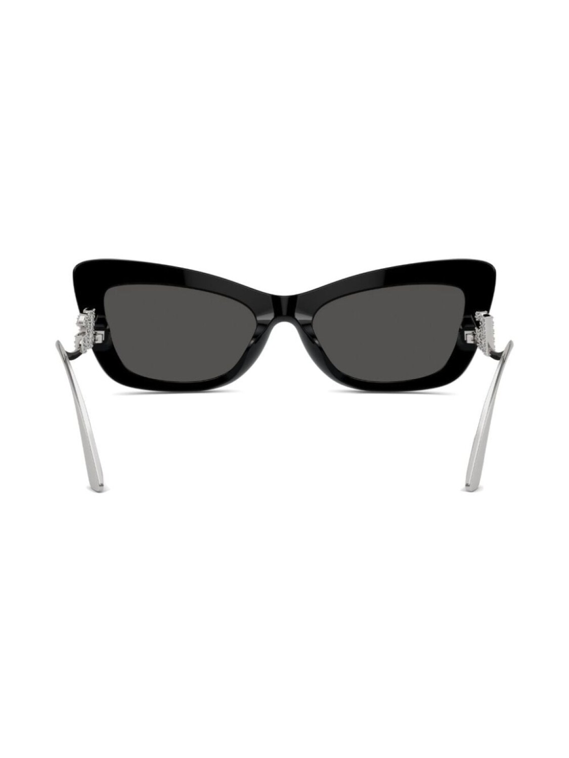 Солнцезащитные очки Crystal в оправе 'кошачий глаз' Dolce & Gabbana Eyewear, серебристый — фото 4