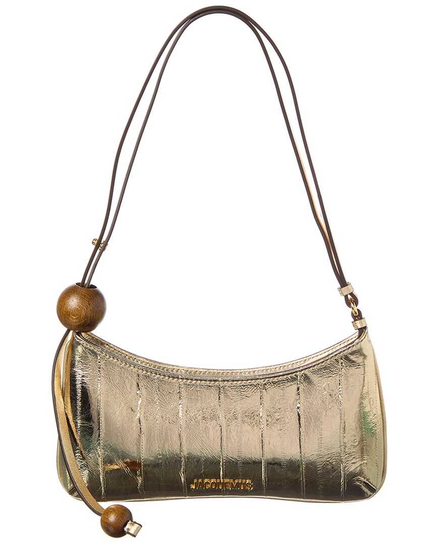 

Сумка-хобо Jacquemus Le Bisou Perle из кожи, золотой