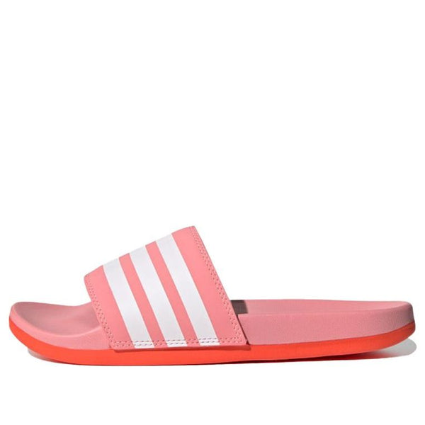 Тапочки adilette comfort slides 'super pop red' Adidas, розовый