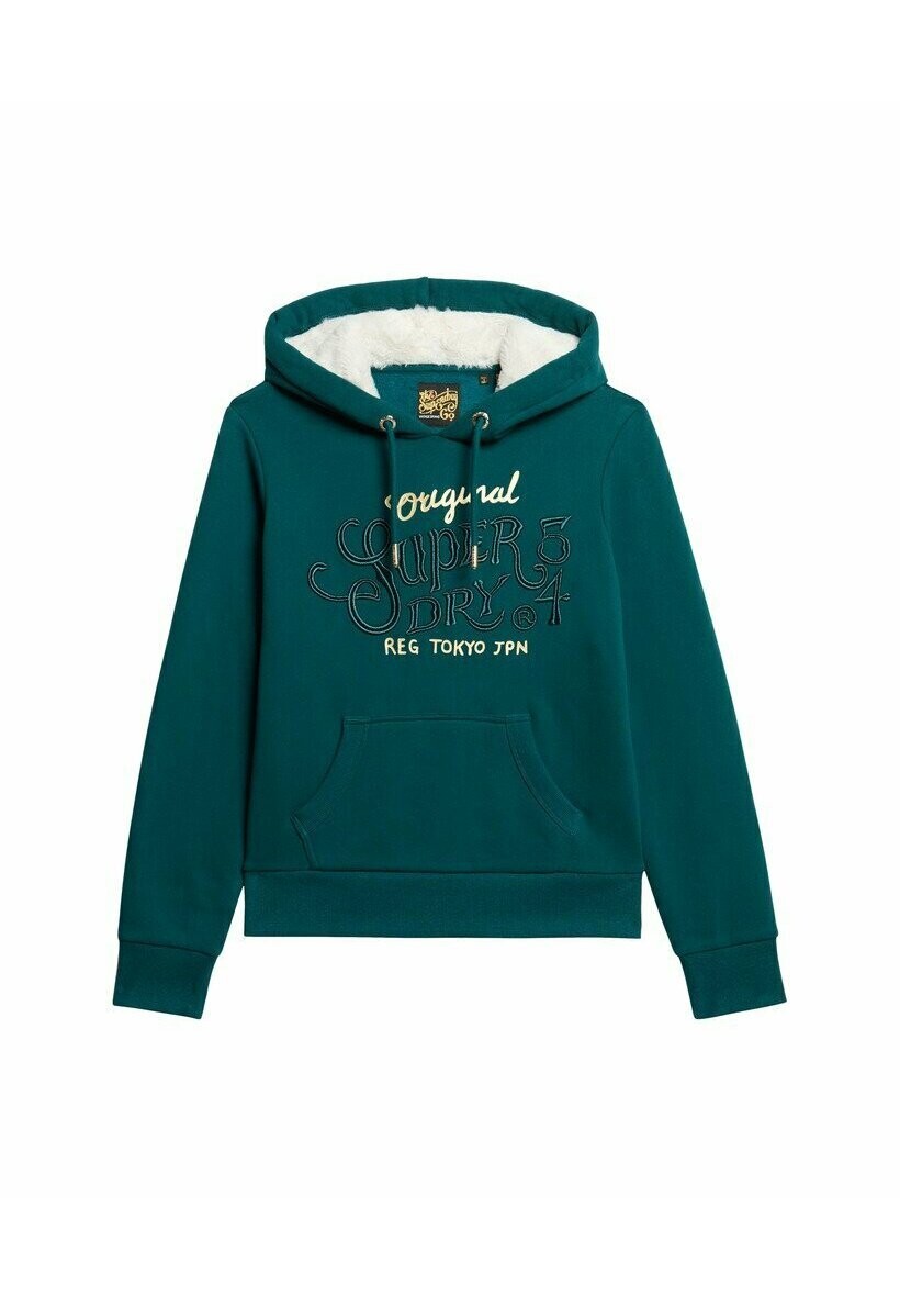 

Толстовка с капюшоном LOGO Superdry, зеленый