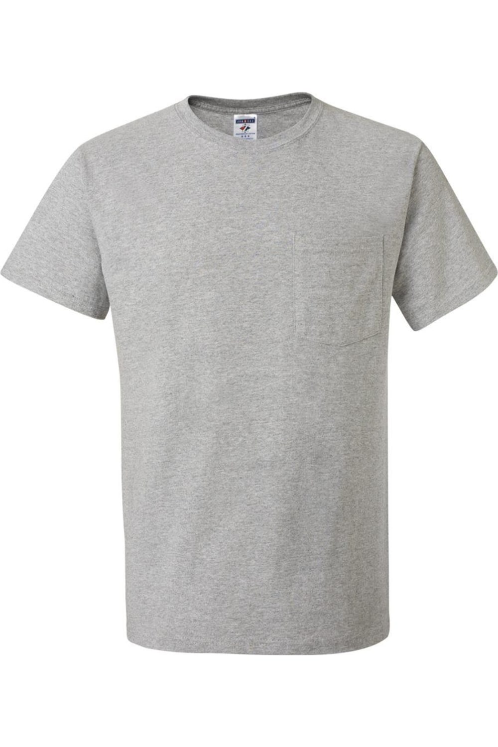 

Футболка JERZEES Dri-Power 50/50 с карманом, цвет athletic heather