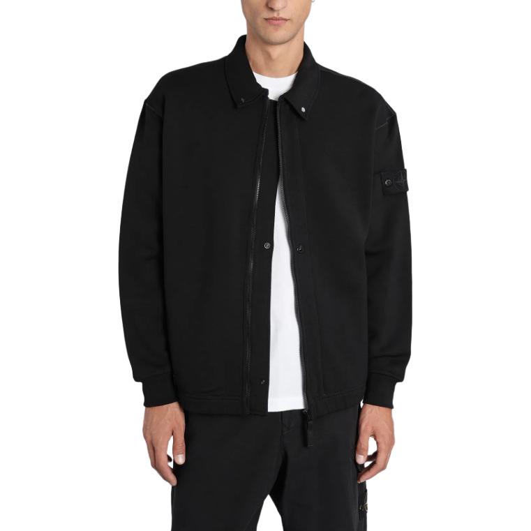 

STONE ISLAND Куртка на молнии, Black