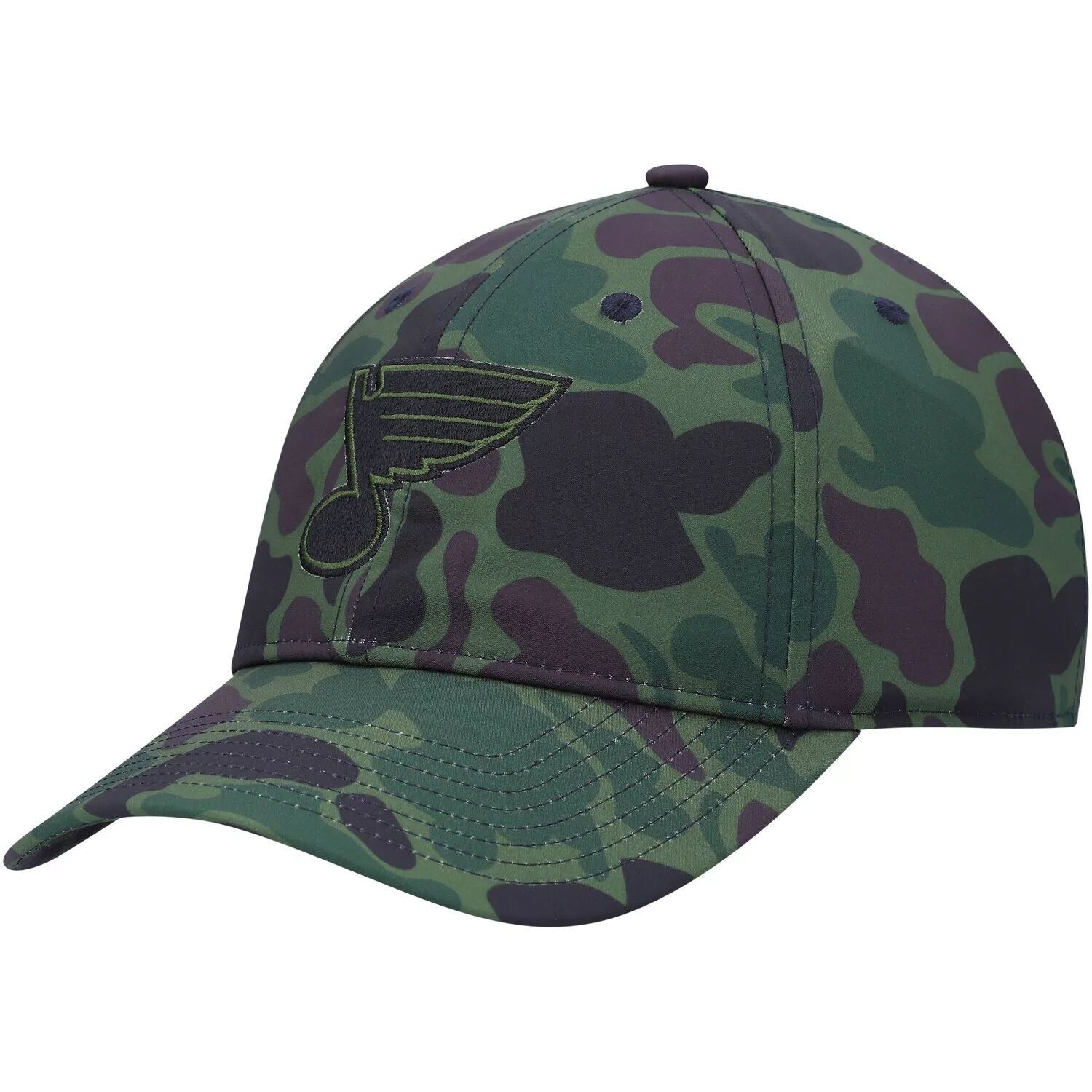 

Мужская регулируемая кепка adidas Camo St. Louis Blues Locker Primegreen с напуском