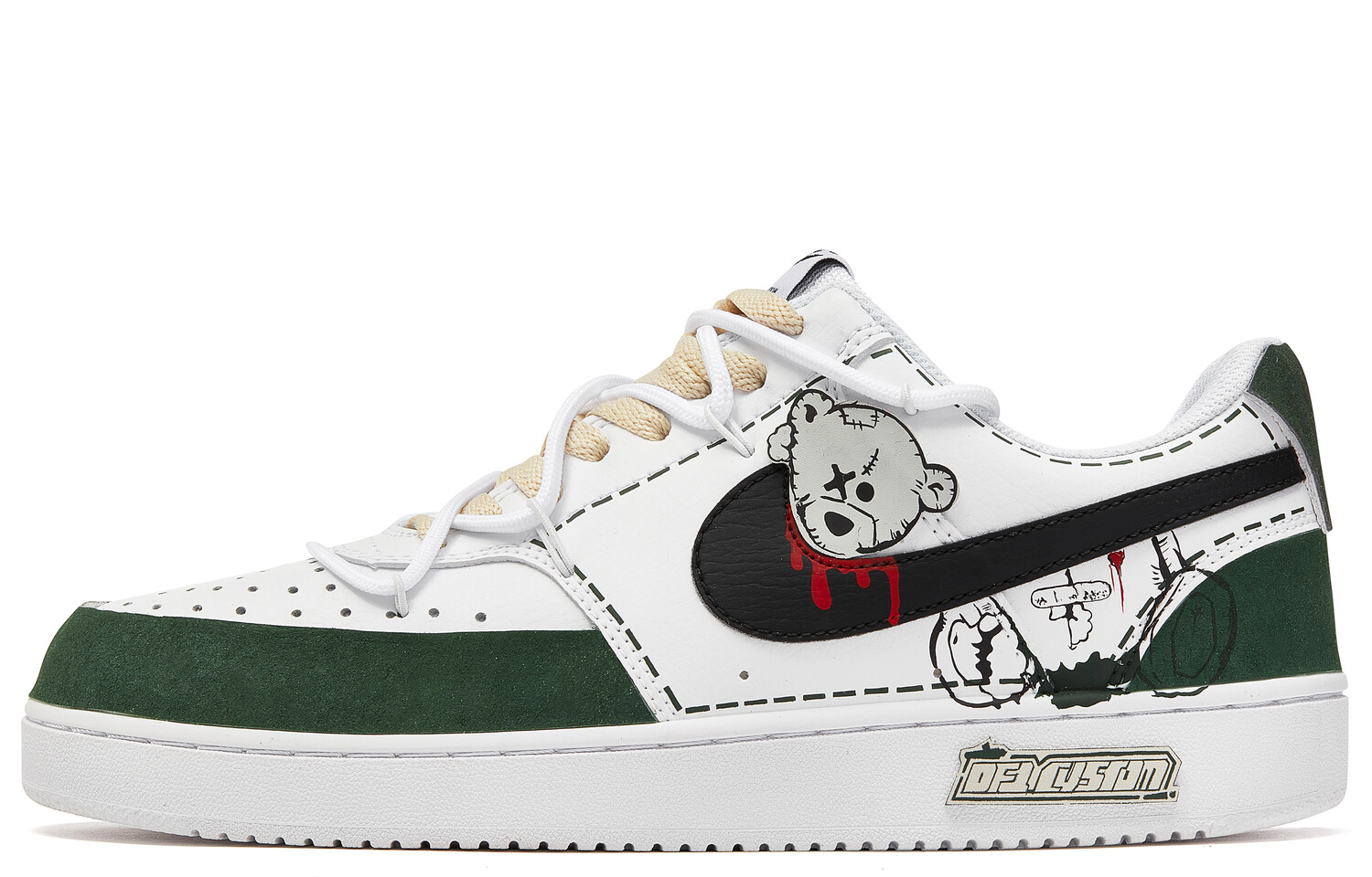 

Кроссовки Nike Court Vision 1 Skateboarding Shoes Men Low-top Green/White, цвет Jasper