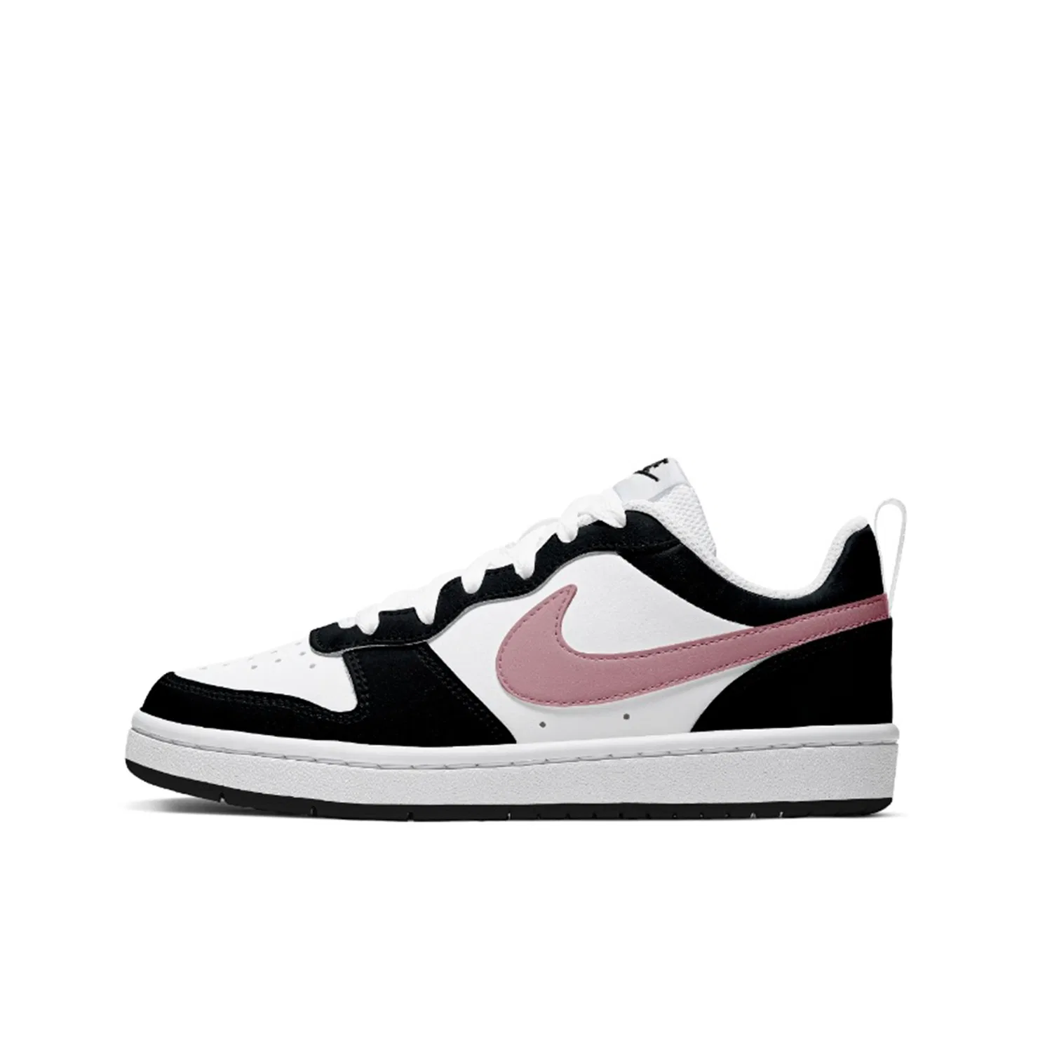 Кроссовки детские Court Borough Leather Low top для скейтбординга Black Pink Nike