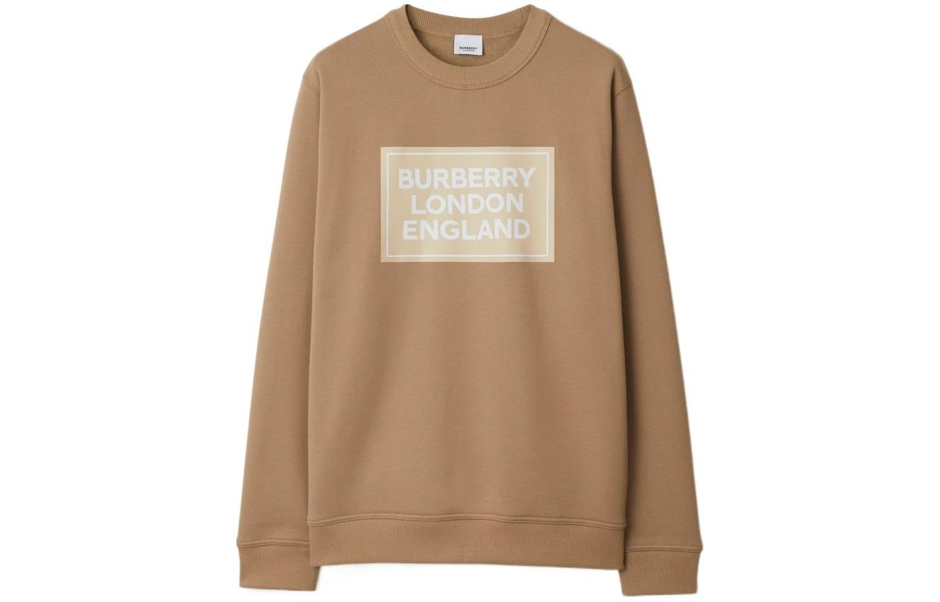 

Свитер с принтом логотипа Fawson Burberry, Camel