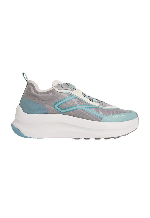 Массивные полосатые кроссовки Calvin Klein, Cloudburst Misty Blue Light
