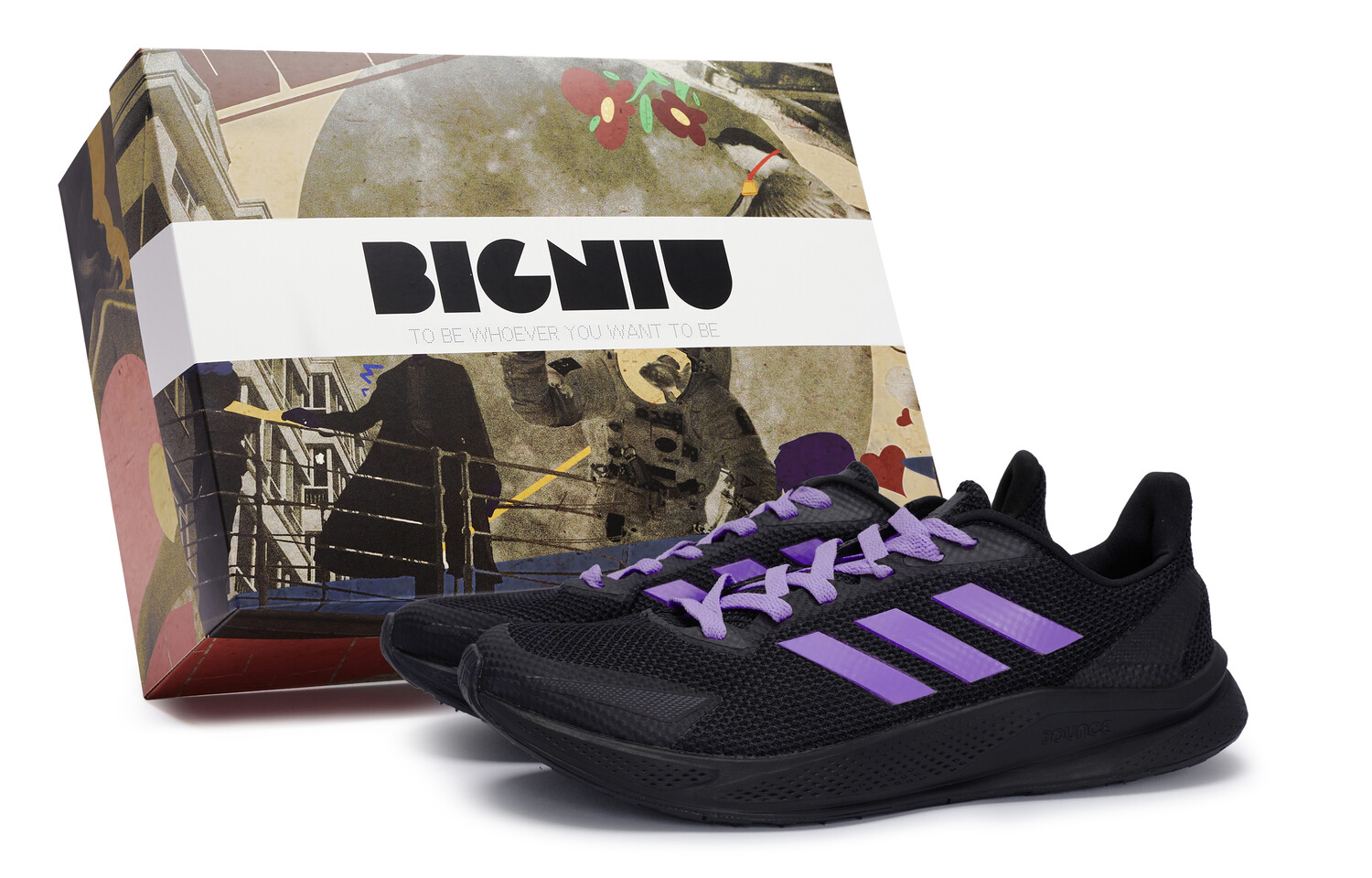 

X9000l1 Кроссовки мужские низкие Фиолетовый/черный Adidas