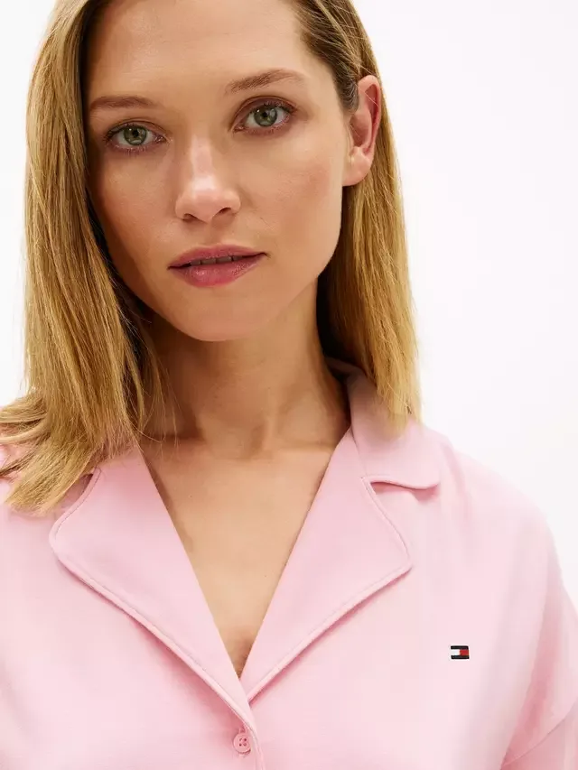 Незаменимая пижамная рубашка, светло-розовая Tommy Hilfiger — фото 4