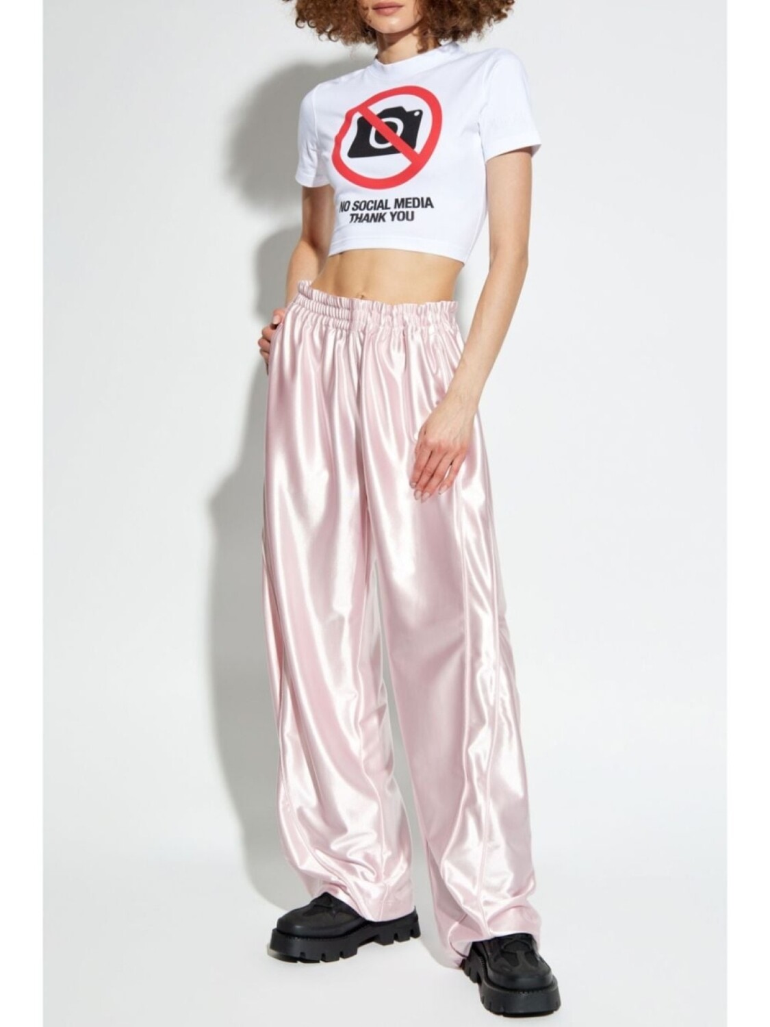 

VETEMENTS футболка без социальных сетей, белый