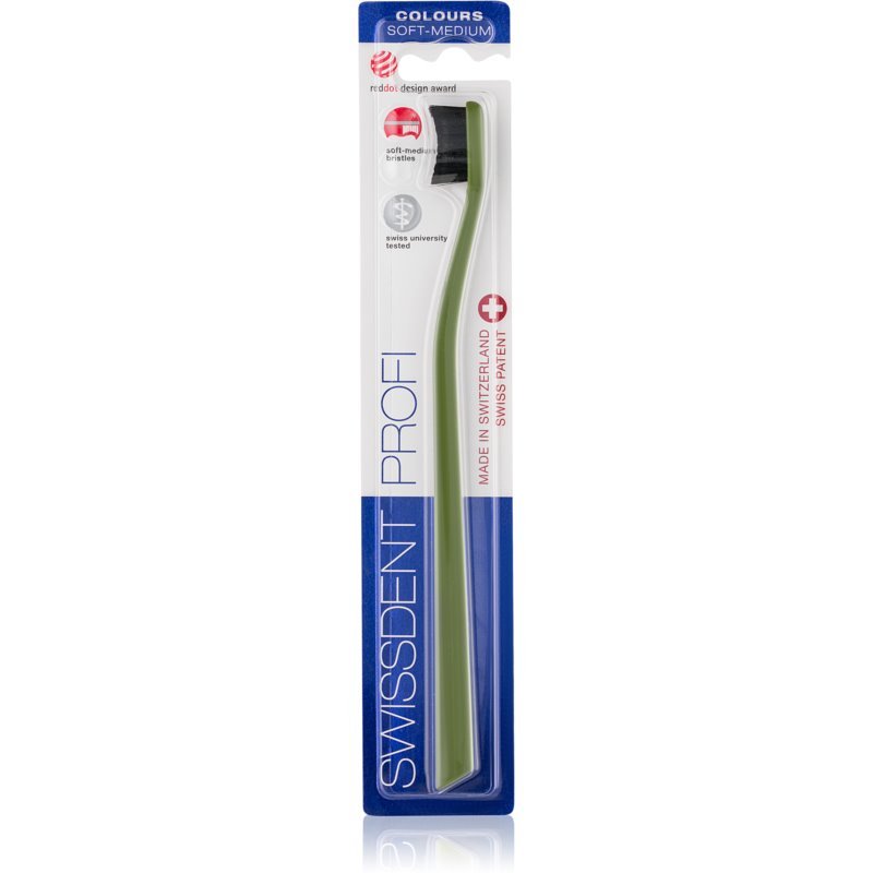 

Зубная щетка Swissdent Profi Colours Single мягкая - средняя 1 шт.