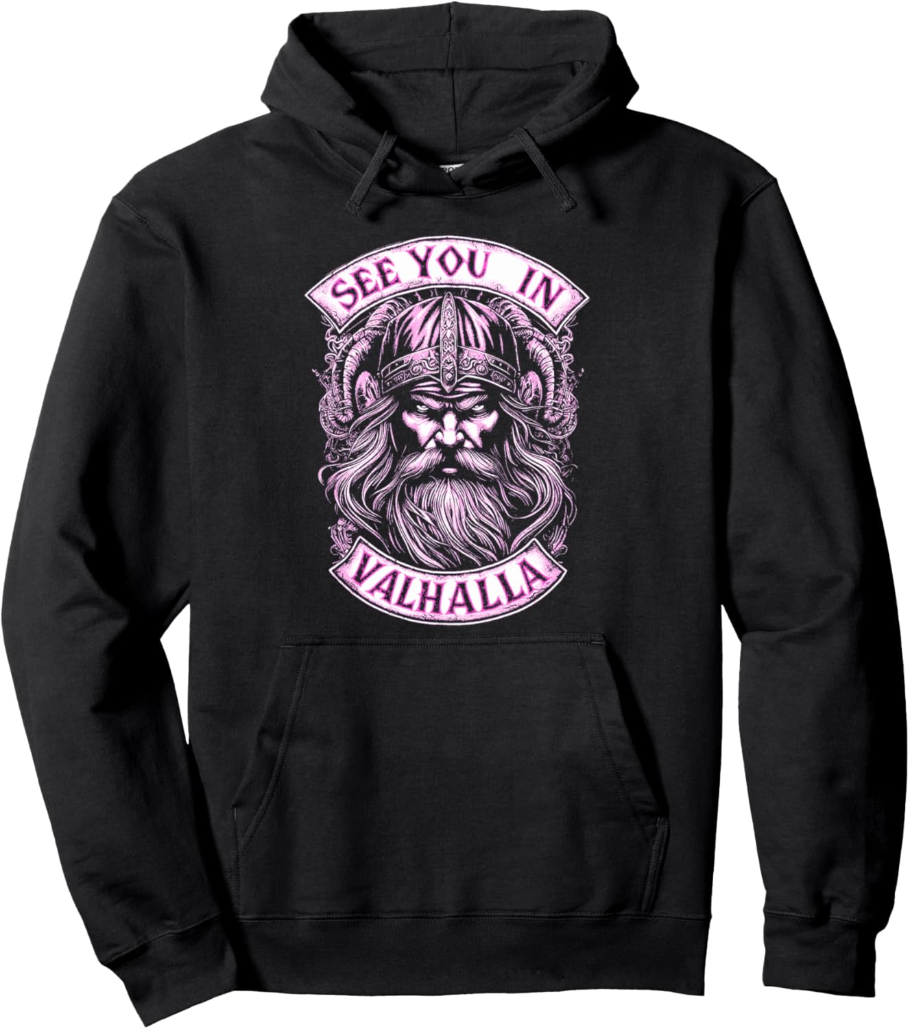 

Толстовка Odin Hoodie See You In Valhalla Vikings Design Wotan Odin, черный