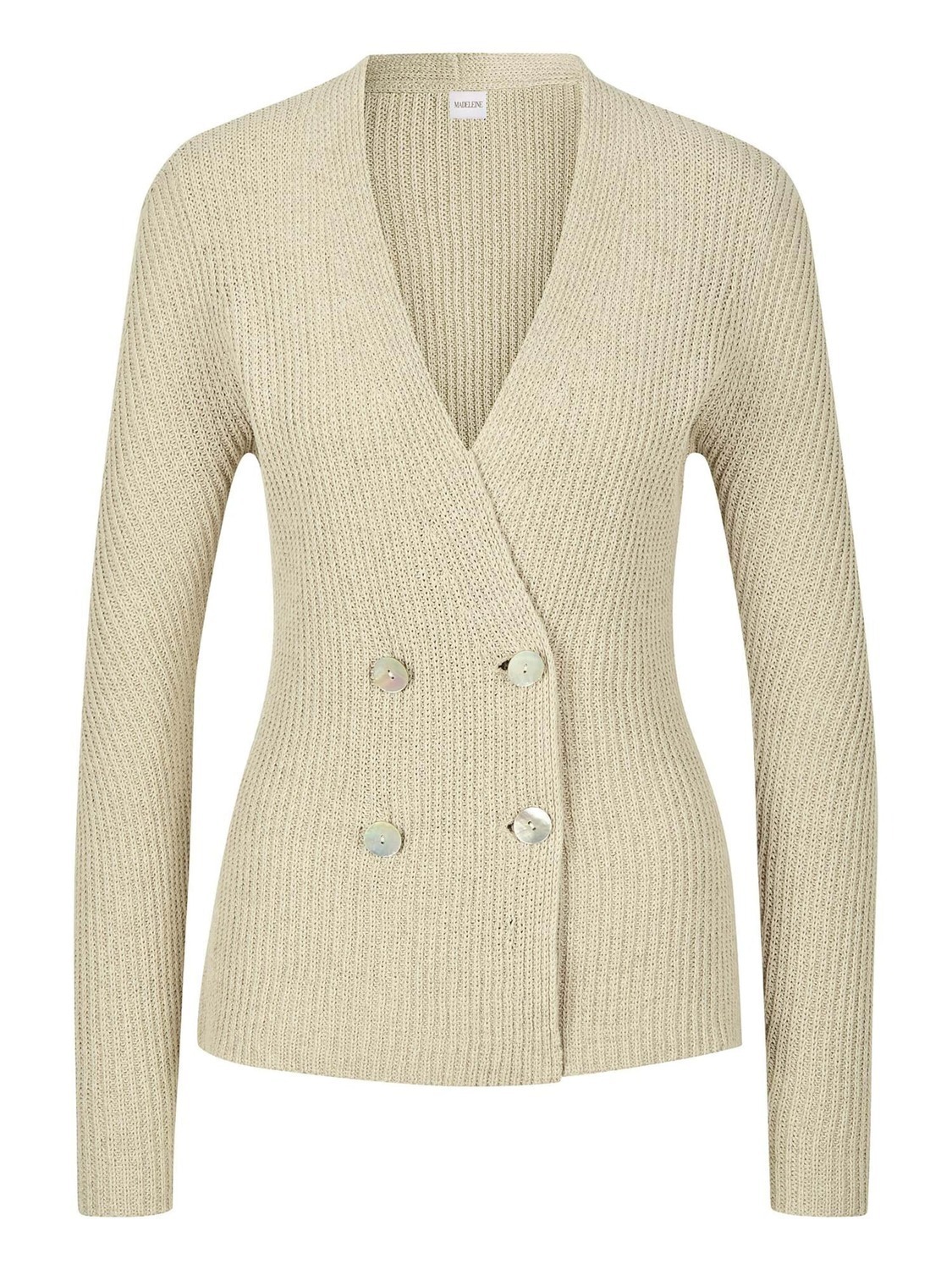 

MADELEINE Вязаный кардиган в бежевом цвете