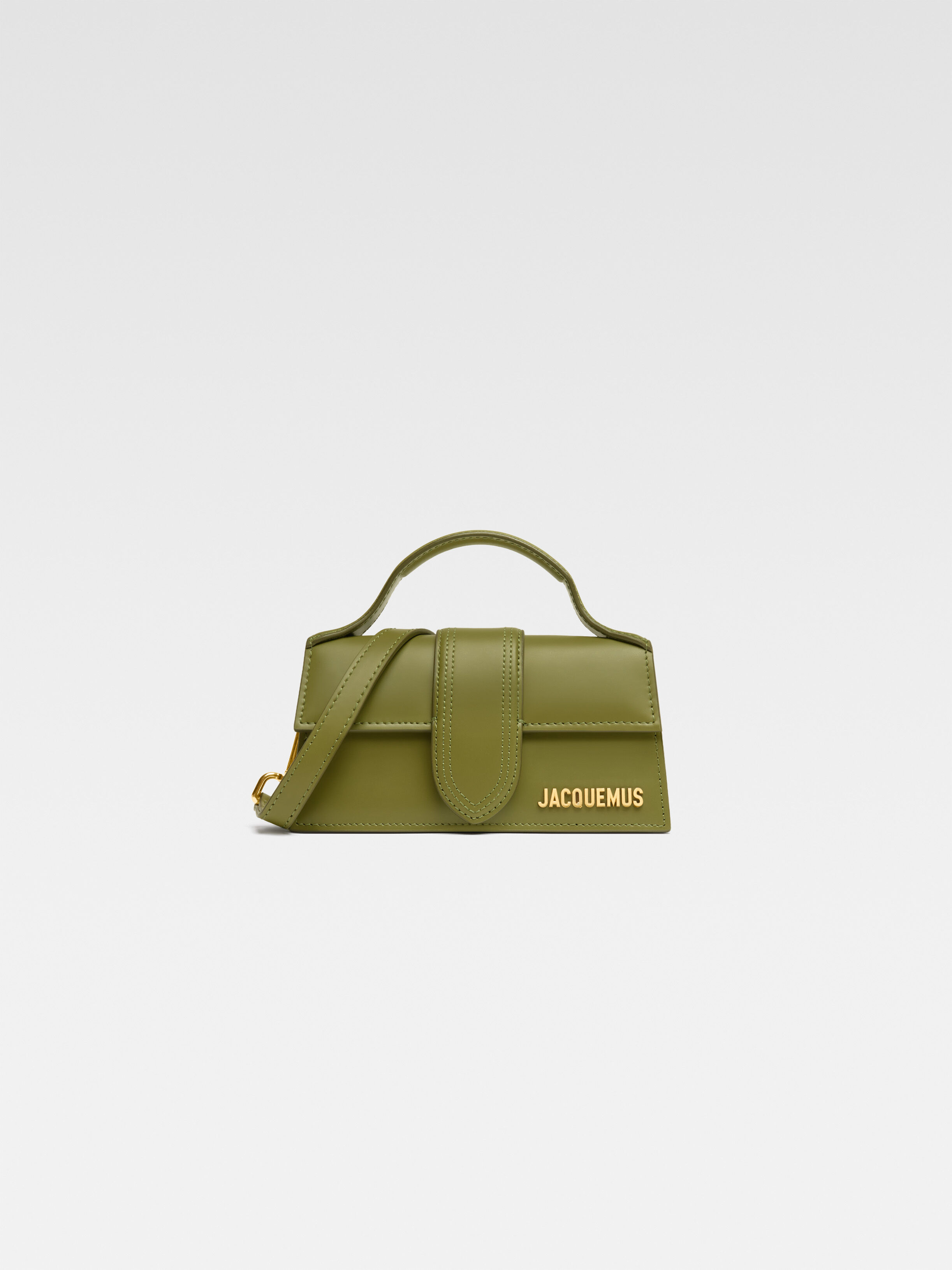 

Маленькая сумка с клапаном JACQUEMUS The Bambino, хаки