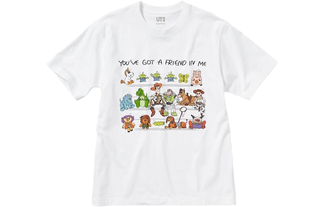 

Футболка Disney X Disney Co-brand унисекс белая Uniqlo, белый