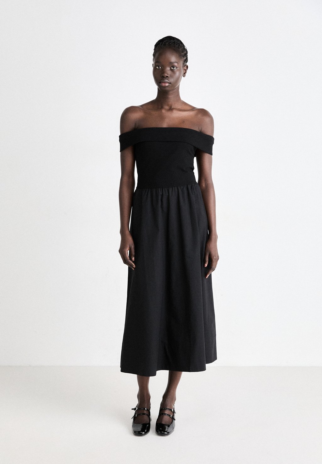 

Платье макси MIXED MEDIA - Jersey dress GAP, черный