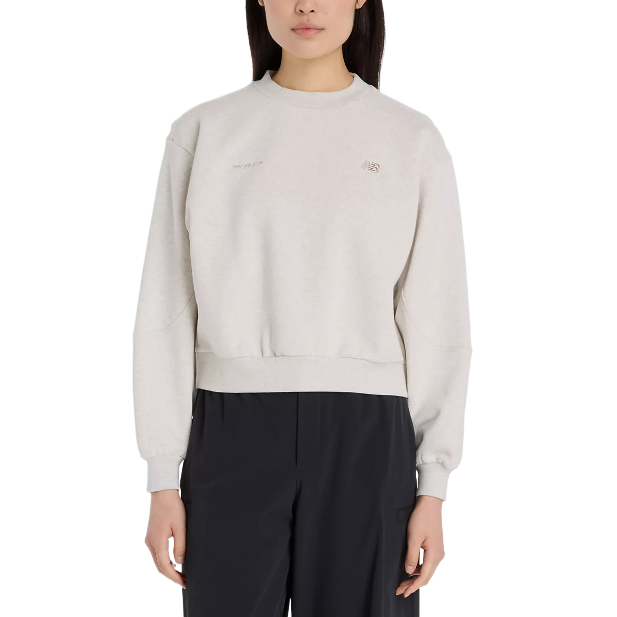 

New Balance Серый свитшот NB Grey для женщин