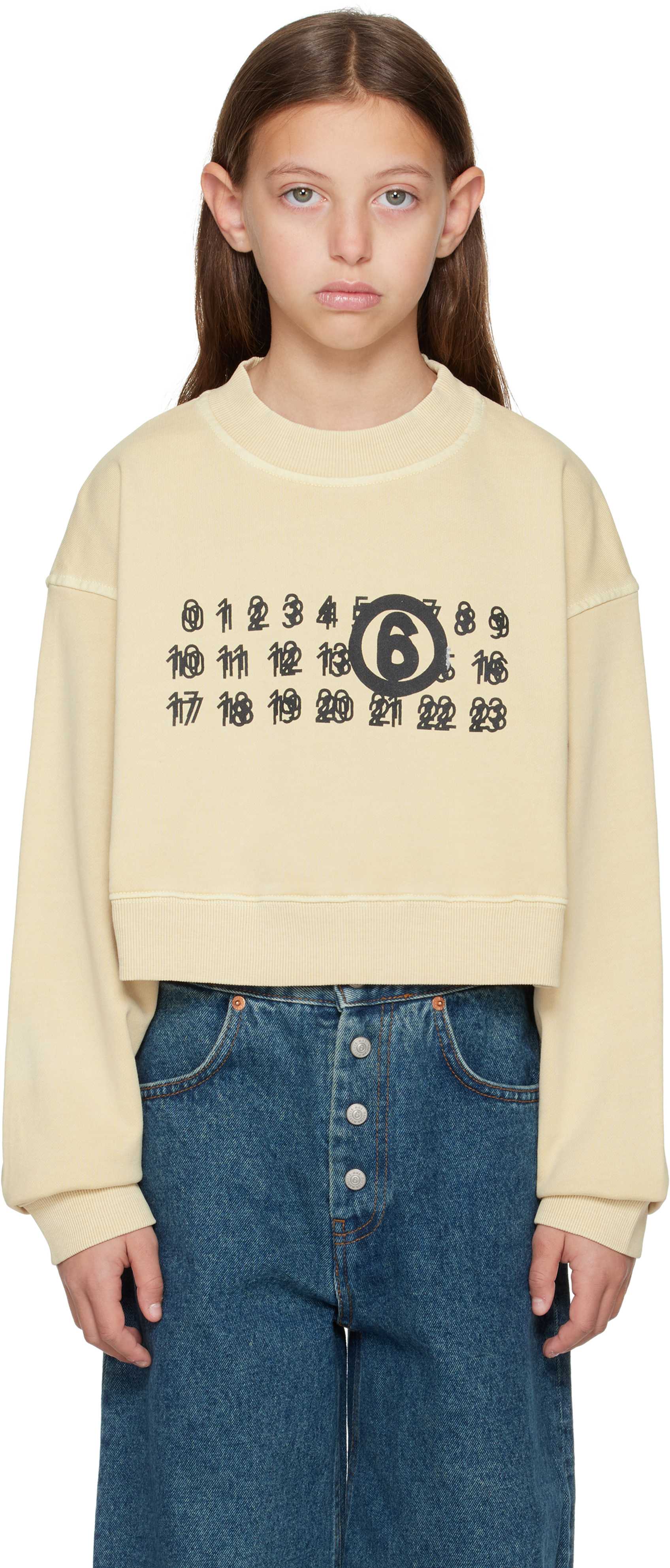 

Детская толстовка с цифрами MM6 Maison Margiela