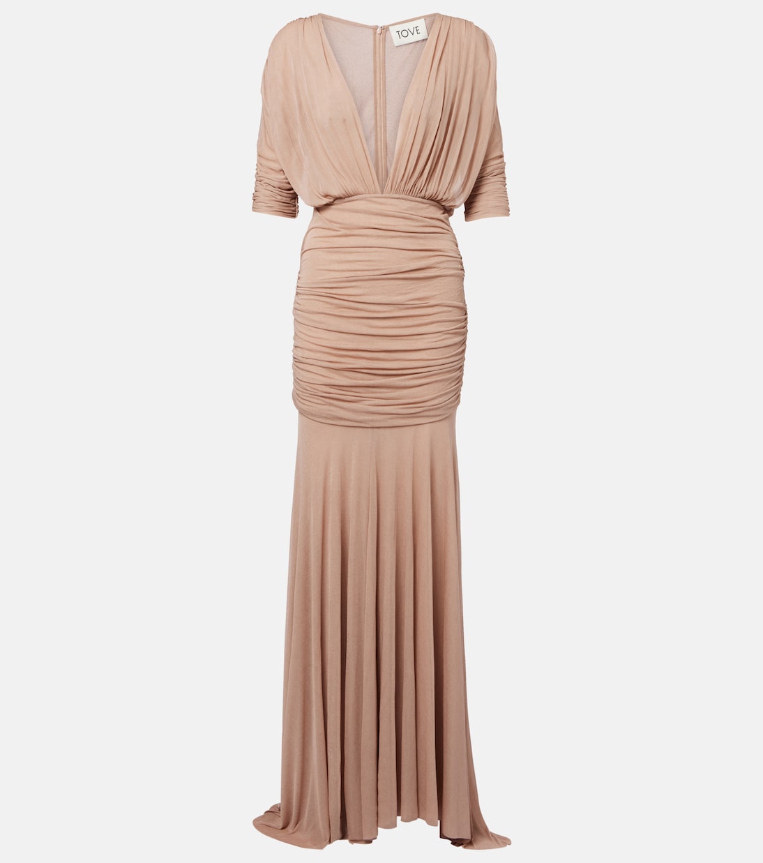 

Полупрозрачное макси-платье Devi Tove, бежевый