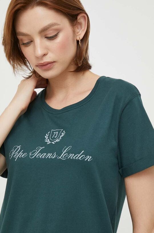 

ВИВИАН хлопковая футболка Pepe Jeans, зеленый