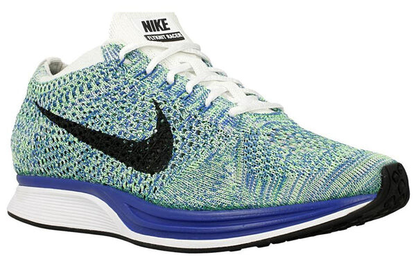 Кроссовки flyknit racer Nike, белый — фото 3