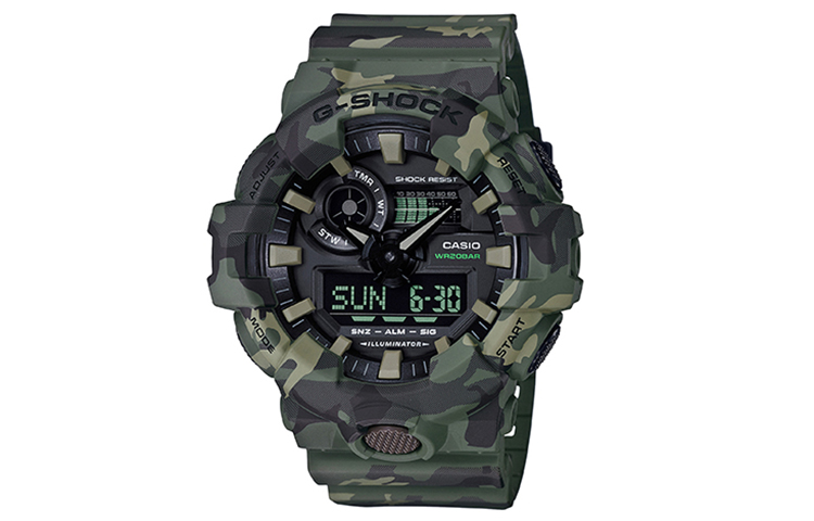 

Молодёжная коллекция Мужские часы CASIO с кварцевым механизмом на ремешке из смолы с чёрным циферблатом
