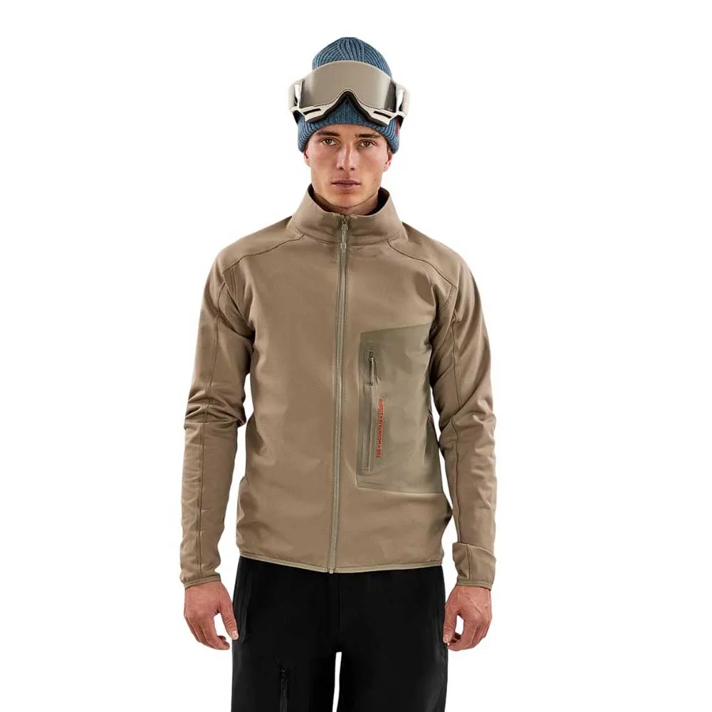 

Флис The Mountain Studio Techno grid t-neck full zip, бежевый