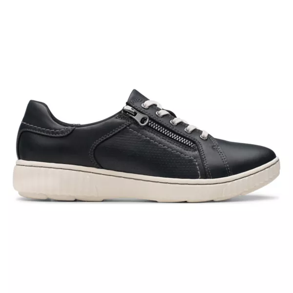 Женские кожаные повседневные туфли без застежек Clarks, белый — фото 2