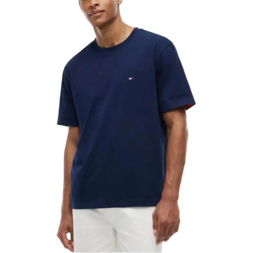 Мужская футболка с круглым вырезом Carbon Military Green Tommy Hilfiger — фото 4
